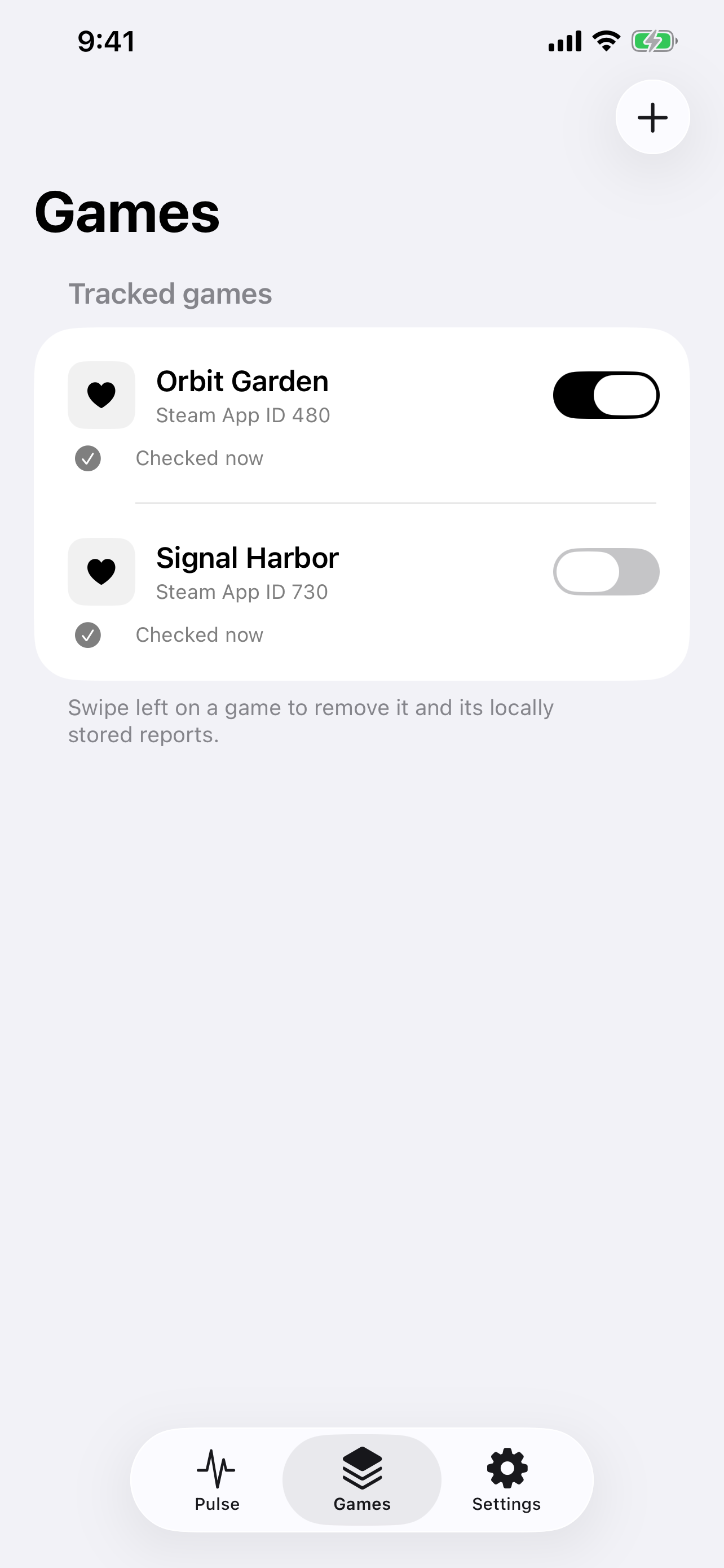 Steam games tracked in Wishlist Notifier with wishlist notification controls
